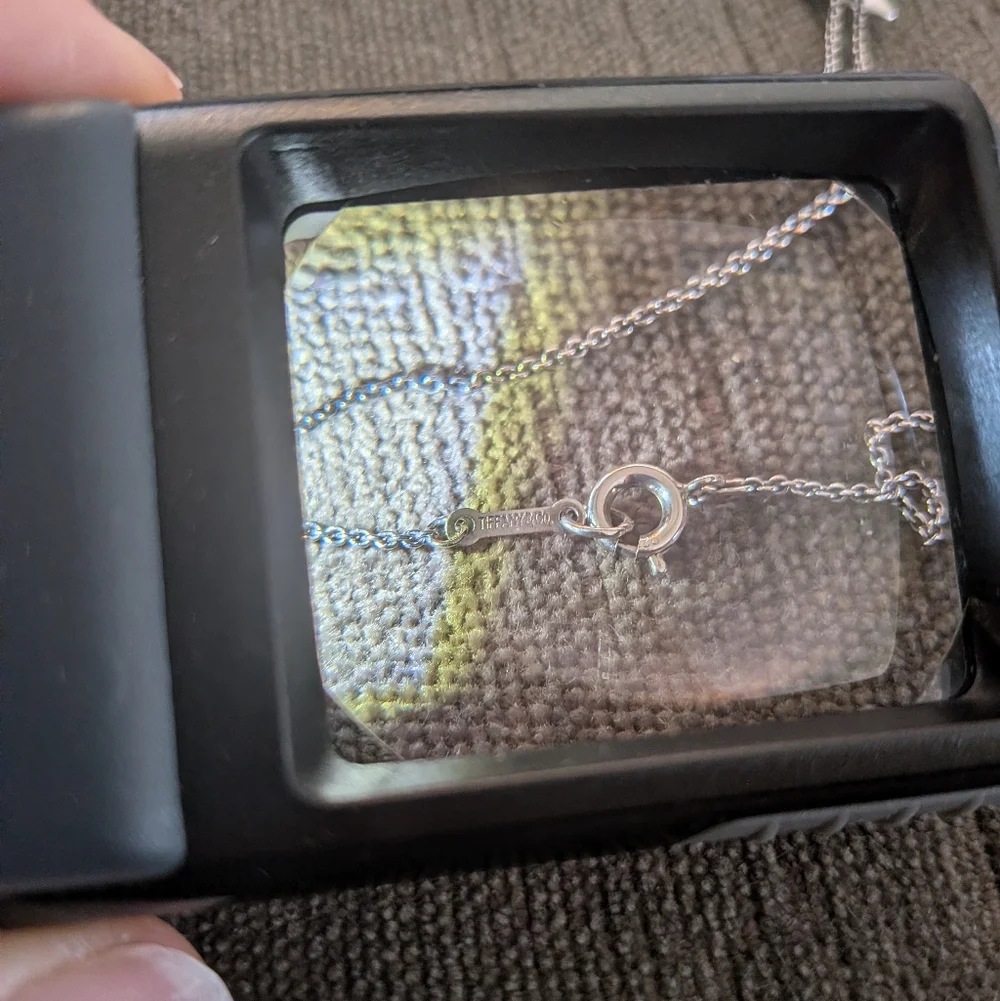 Tiffany & Co 925 Silver Paloma Picasso Crescent Moon Necklace - Picture 6 of 7